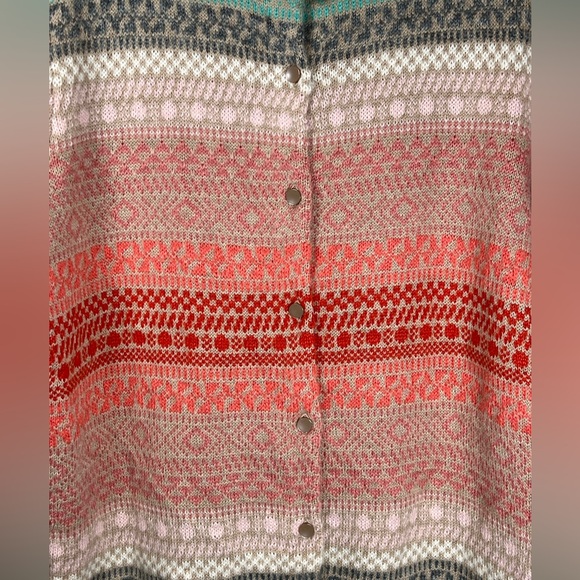 Talbots Multicolor Striped Cardigan - Picture 4 of 10